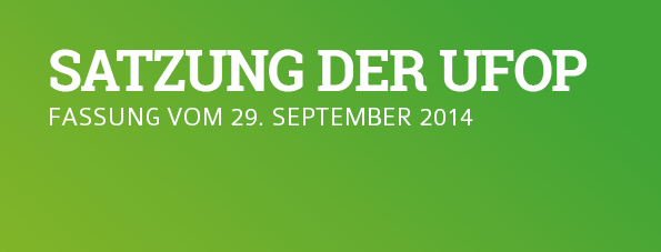 Satzung der UFOP